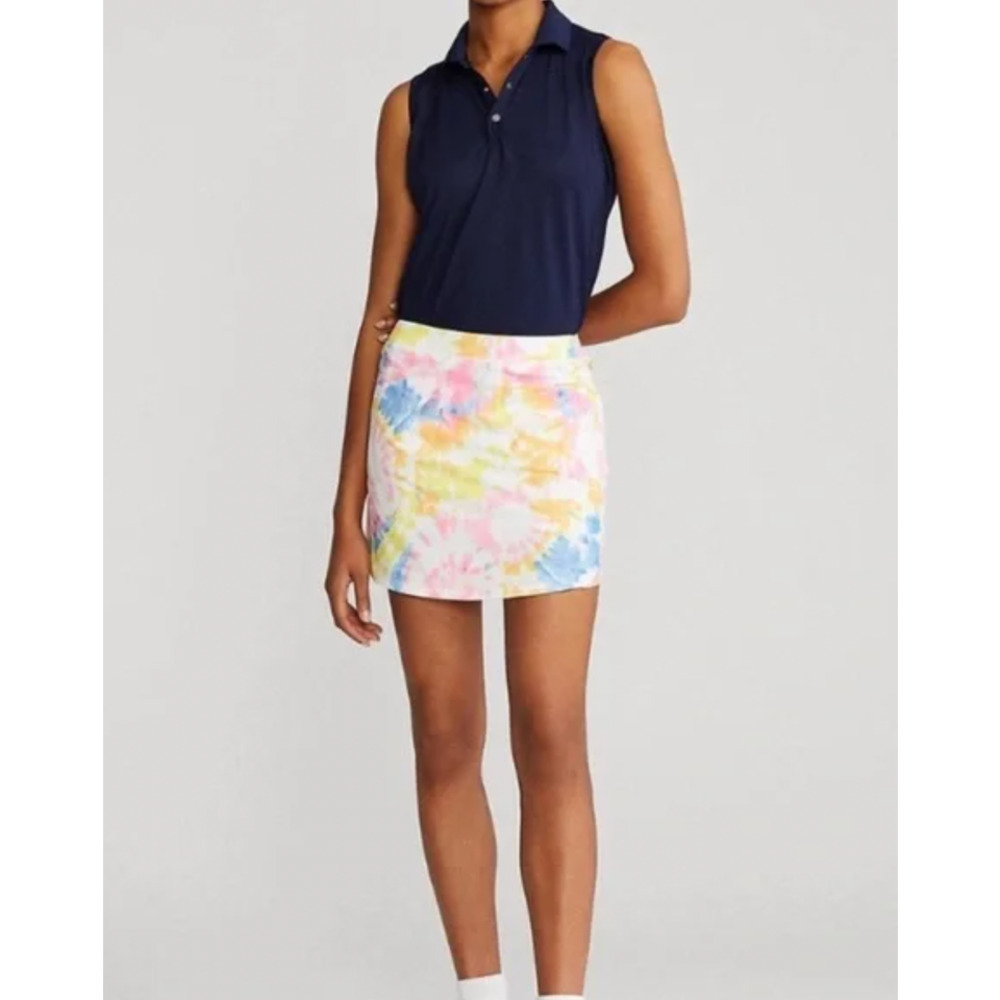 Ralph Lauren RLX Golf Sport Tennis Golf Women Sz Medium Tie-Dye Sandy Lane Skort